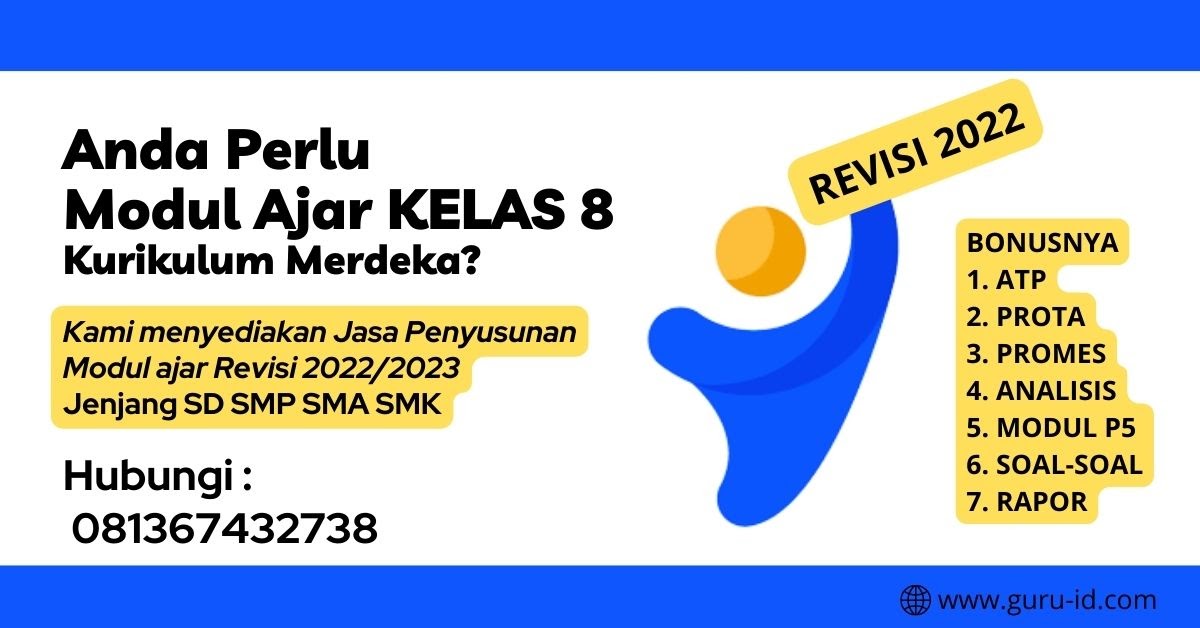 Modul ajar kelas 8 Kurikulum merdeka smp Semester 1 dan 2 Lengkap semua